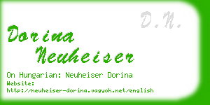 dorina neuheiser business card